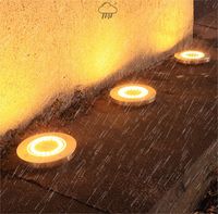 Lumière solaire de piquet 20 LED en acier inoxydable de haute qualité IP65 étanche lampes de jardin solaires lumière blanche chaude pour la cour
