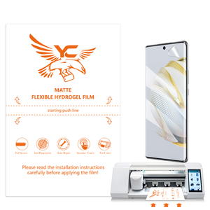 Lámina de Hidrogel Mate de Buena Calidad con 4 Capas Anti-Golpes Nano Anti-Reflejo de TPU Suave para Máquina de Corte y Cobertura Completa - Product Image 1