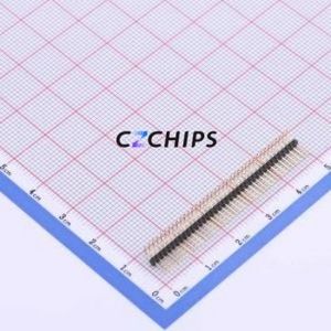 X1311WR-38J-C26D40 Pin Header Bent Lead Through Hole,P=1.27mm Connector 1x38P 1.27mm 1.27mm Pin Header - Product Image 1