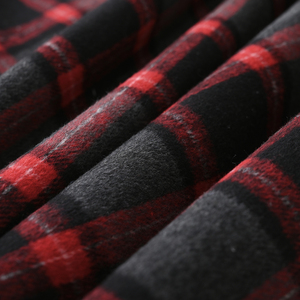 Tùy Chỉnh Bán Buôn Cao Cấp Sọc In Chăn Màu Đỏ Đen Fluffy Sherpa Cực Fleece Ném Chăn Cho Mùa Đông - Product Image 5