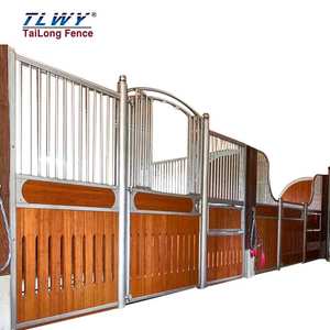 คอกม้าแบบคลาสสิกเคลือบด้วยผงประตูที่มั่นคงทำจากไม้ไผ่และโลหะ - Product Image 4