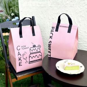 Colorful Non-woven Insulated Takeaway Cooler Bag with Zipper Closure for Wine and Milk Tea Lunch - Product Image 1