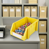 Organisateur de bureau en plastique PP écologique industriel, sûr pour l'entrepôt, gain de place, durable, logistique, multifonctionnel