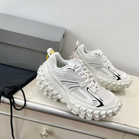 Baskets plateforme de haute qualité style designer unisexe en maille avec semelle robuste type pneu, chaussures de sport décontractées d'extérieur à semelle épaisse