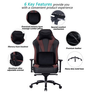 Chaises de jeu VANBOW 8329 PU Racing Office Power Design ergonomique Chaises E-Sports - Product Image 2