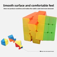 Lanhang Toys Wholesale 3x3 Magic Cube Couleur Unie ABS Jouet Éducatif Anti-Stress pour Débutants et Compétitions