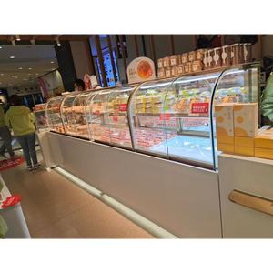 glass door cake glass bakery donut display cabinet showcase refrigerators