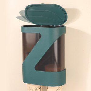 Portavasos desechable de pared con tapa abatible cilíndrica para uso doméstico - Product Image 1