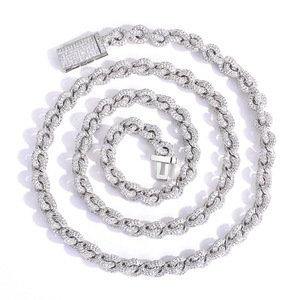 VVS1 Circular Synchronicity Moissanite Cable <b>Chain</b> 925 Sterling Silver O-Link Architecture <b>Iced</b> <b>Out</b> Hip Hop Tester Pass - Product Image 1