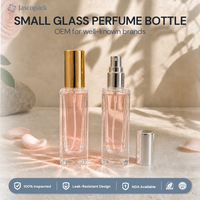Flacons d'échantillons de parfum en verre en gros 20ml 15ml pour femmes, en stock, avec couvercle noir ou argenté, flacons de parfum carrés vides 10ml