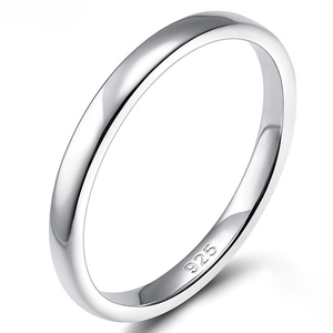 Fine Jewelry 925 Sterling Silver Rhodium Plated 2mm 4mm 6mm Smooth Band Elegant Eternity Plain Bold Minimalist <strong>Rings</strong> Women Men - Product Image 6
