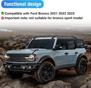 Caja <span class=keywords><strong>Caddy</strong></span> para maletero, accesorios internos, 4 Uds., organizadores de bandeja de almacenamiento para maletero, caja lateral de carga trasera para Bronco 2021 2022 2023, 4 puertas - Product Image 3