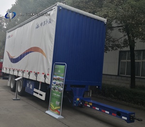 900gsm PVC 1000D Xe Tải Rèm Sider Cho Trung Tâm Trục Trailer - Product Image 2