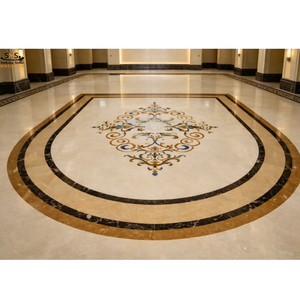 Design Personalizzato <span class=keywords><strong>di</strong></span> Medaglioni in Marmo con Tecnologia Waterjet per Progetti <span class=keywords><strong>di</strong></span> Interni <span class=keywords><strong>di</strong></span> Lusso, <span class=keywords><strong>Palazzi</strong></span> e Hall <span class=keywords><strong>di</strong></span> Hotel - Product Image 1