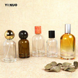 Offre Spéciale <span class=keywords><strong>Labo</strong></span> Bouteilles de parfum à étiquette personnalisée rondes de 30ml 50ml 100 ml Vaporisateur de parfum en verre unique avec couvercle en argent - Product Image 2