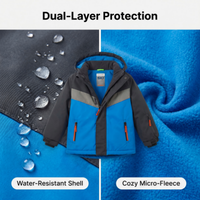 Veste de ski et snowboard personnalisée, manteau d'hiver imperméable pour garçons, vêtements de sport d'extérieur, combinaison de ski pour enfants