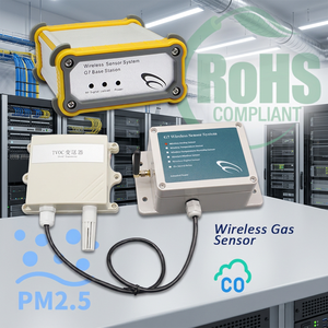 Système de détection de gaz sans fil, moniteur de qualité de l'air intérieur, détection de TVOC, PM2.5, CO, conforme aux normes IP65 et RoHS - Product Image 1