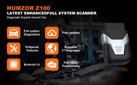 Baru 5.2 HUMZOR Z100 semua perangkat lunak gratis 13 + pengodean ulang OBD2 diagnostik mobil OBD 2 alat pemindai otomotif