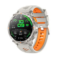 Montre connectée pour homme HT33, écran TFT LED 1,7 pouces, lampe torche, Bluetooth 5.4, appels, sport en plein air, boussole, surveillance de la santé, batterie 1100 mAh, FitCloudPro