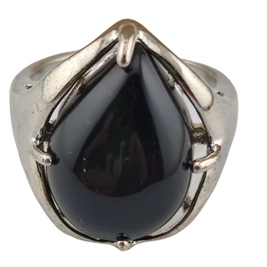 Bagues ajustables en pierres naturelles variées de haute qualité, plaquées argent, pour homme et femme, bague de guérison des chakras, bijoux de fête, cadeau - Product Image 3