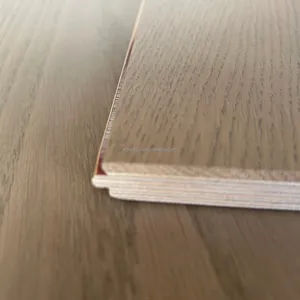 QH988P Plancher de bois dur à larges planches Plancher en chêne d'ingénierie de couleur naturelle Prix directs d'usine à trois couches Luxe personnalisé