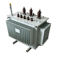 Transformateur de distribution immergé dans l'huile S11-M 35kV/480V, 60Hz, faibles pertes, tension d'entrée/sortie personnalisée