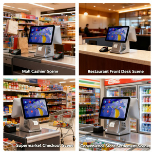 Wholesale Dual Touch Screen 15 15.6 Inch <strong>Pos</strong> Machine Cash Register <strong>Pos</strong> Systems for Restaurant Point of Sale Systems - Product Image 3
