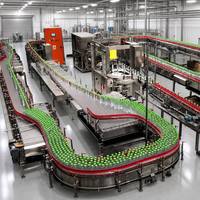 Machine de remplissage de boissons gazeuses entièrement automatique 3 en 1 DCGF32 32 10, 8000 BPH, haute capacité, équipement d'embouteillage isobare