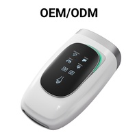 Nouveau masseur de main tendance en ABS avec points de massage, double chauffage, écran LCD, rechargeable par USB, batterie au lithium et fonction de minuterie