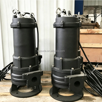 Pompe à eaux usées submersible anti-colmatage à double coupe pour fibres, débris, chiffons, lingettes, couches, avec broyeur MPE100-2M, 1 an, 1000 L/heure
