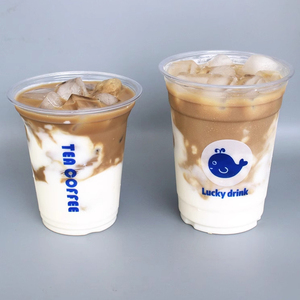 Gobelets en plastique PET jetables transparents de 8 oz, 10 oz, 12 oz, 16 oz, 20 oz, 24 oz avec logo personnalisé imprimé pour café froid et smoothies à emporter - Product Image 3