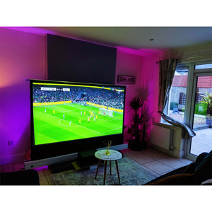 จอโปรเจคเตอร์แบบดึงขึ้นจากพื้น ขนาด 100 นิ้ว รุ่น [CBSP UST] ผลิตจากวัสดุ PET Crystal รองรับความละเอียด <span class=keywords><strong>4K</strong></span> ALR สำหรับโปรเจคเตอร์เลเซอร์แบบฉายระยะใกล้พิเศษ - Product Image 6