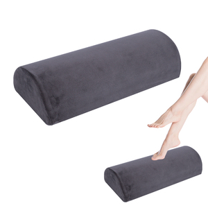 Almohada de reposapiés de espuma viscoelástica de alta densidad, reposapiés de terciopelo ecológico debajo del escritorio con función extraíble, alivio de la presión de las piernas - Product Image 1