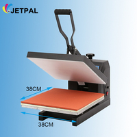 Jetpal 38*38CM Machine de presse à chaud plate pour T-shirt Sac Puzzle Verre Bois Roche Photo Transfert de chaleur Machine d'impression par sublimation