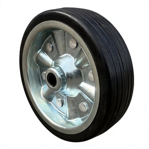 Roue de remplacement pour chariot à roulettes, <span class=keywords><strong>pneu</strong></span> en caoutchouc massif 200 mm et 250 mm, roue et <span class=keywords><strong>pneu</strong></span> en caoutchouc massif de 10 pouces - Product Image 1