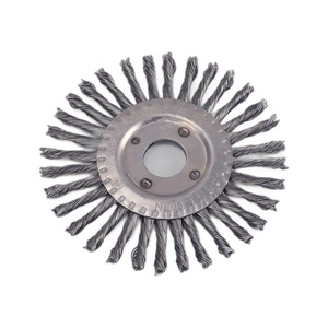 5 Inch Industrial Grade Steel <b>Wire</b> <b>Brush</b> OEM M14 5/8"-11 Thread Weld Cleaning Spatter Removal Deburring - Product Image 6