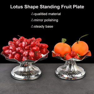 Plato de Postre de Acero Inoxidable Moderno, Ecológico y Personalizable para Servir en el Hogar, Decoración, Frutas, Pasteles y Aperitivos - Product Image 3
