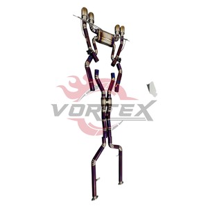 Escape trasero Vortex Racing Purple Burnt Titanium para BMW G80 G82 M3 M4, mejora de sonido. - Product Image 5
