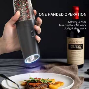 New Arrive Big Capacity 135ml Rechargeable Salt and <b>Pepper</b> <b>Grinder</b> Charging Gravity Electric <b>Pepper</b> Mill Set - Product Image 3