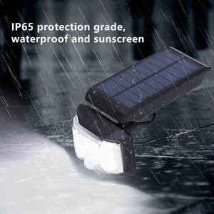 Foco Solar Exterior Impermeable IP65, Luces Solares Ajustables con Sensor de Movimiento, Lámpara de Seguridad de Pared con 8 LED, Luz de Jardín de 6000K - Product Image 4