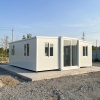 Bâtiment préfabriqué extensible adapté à toutes les conditions météorologiques pour projet sur le terrain, bureau temporaire et unité d'hébergement du personnel