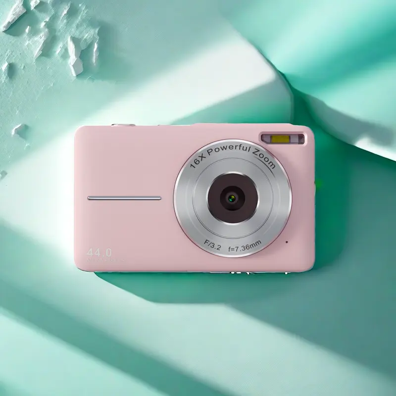 Mini brinquedo fofo rosa 48mp 4k 16X barato para meninas estudantes Full Hd Vlogging para o youtube foto camara nova câmera digital