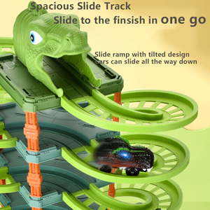 HT P301 Ensemble de jeu de <span class=keywords><strong>garage</strong></span> de stationnement électrique avec piste spirale dinosaure 9 étages, assemblage de voitures, train miniature télécommandé, <span class=keywords><strong>jouet</strong></span> pour enfants - Product Image 5