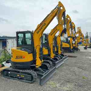 Mini-excavatrice Shantui SE36SR de 3,6 tonnes à bras court, moteur Yanmar, chenilles en caoutchouc, machine utilitaire compacte prête à être expédiée - Product Image 1