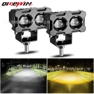 Motorcycle Spotlights Dual Lens Hid Projector 12-80V DC <b>Switch</b> Control Off-Road <b>Lighting</b> - Product Image 5