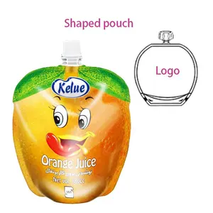 Sacchetto per beccuccio liquido materiale da imballaggio personalizzato in alluminio sacchetto di plastica con cannuccia interna o beccuccio Stand up pouch