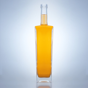 Premium Quality Super Flint Beverage Custom Printed Logo Glass Bottle 700ml <strong>750</strong> <strong>ml</strong> Rum Whiskey Tequila Vodka With Cork - Product Image 1