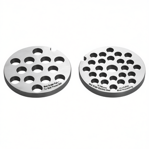 Ensemble de plaques pour hachoir à viande, 16 trous, en acier inoxydable, pour la transformation de la viande - Product Image 2