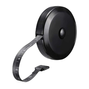 150cm/60in Eco-Friendly Black Plastic <strong>Tape</strong> <strong>Measure</strong> For Body Fabric Sewing Tailor Cloth Knitting Craft - Product Image 2