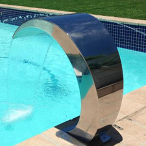 <span class=keywords><strong>Rideau</strong></span> d'eau SPA en acier inoxydable pour <span class=keywords><strong>piscine</strong></span>, jardin, fontaine intérieure/extérieure, outil et accessoire antirouille pour cascade - Product Image 5